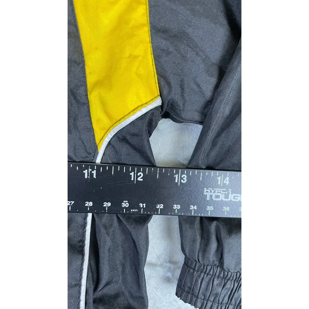 Reebok Windbreaker Jacket Kids 3T Black Excellent Boston Bruins NHL Hockey